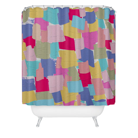 Emanuela Carratoni Abstract Painting 2 Shower Curtain