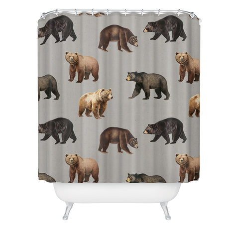 Emanuela Carratoni Bears Theme Shower Curtain