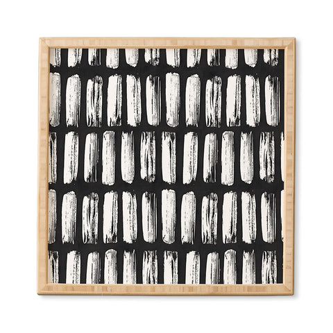 Emanuela Carratoni Black and White Texture Framed Wall Art