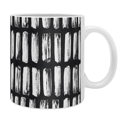 Emanuela Carratoni Black and White Texture Coffee Mug