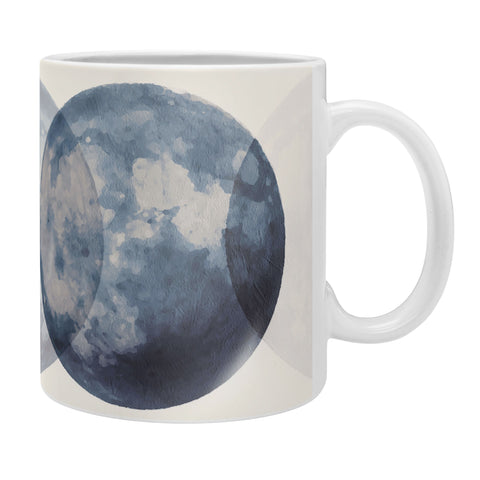 Emanuela Carratoni Blue Moon Phases Coffee Mug