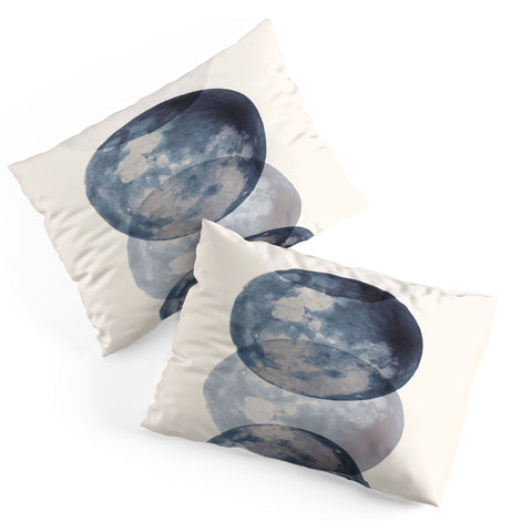 Emanuela Carratoni Blue Moon Phases Pillow Shams