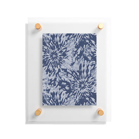 Emanuela Carratoni Blue Tie Dye Floating Acrylic Print