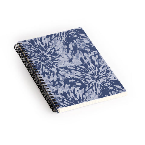 Emanuela Carratoni Blue Tie Dye Spiral Notebook