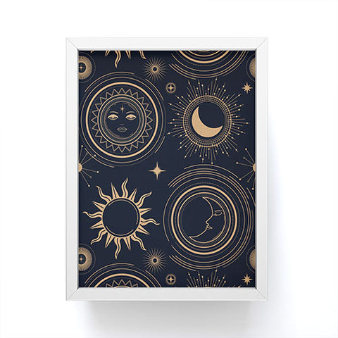 Emanuela Carratoni Boho Moon and Sun Framed Mini Art Print