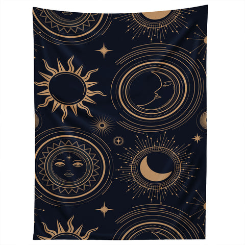 Emanuela Carratoni Boho Moon and Sun Tapestry