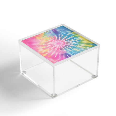 Emanuela Carratoni Boho Rainbow Tie Dye Acrylic Box