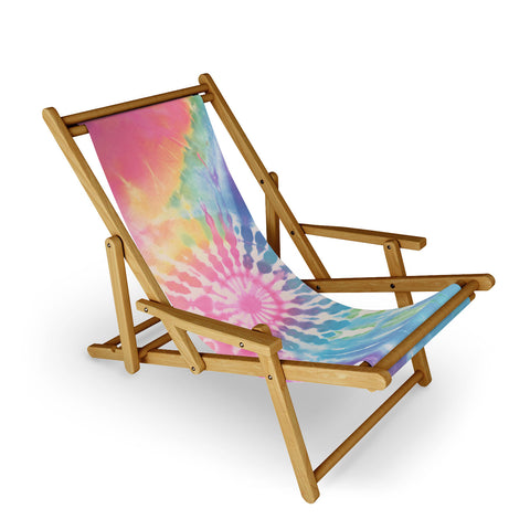 Emanuela Carratoni Boho Rainbow Tie Dye Sling Chair