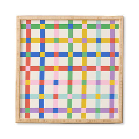 Emanuela Carratoni Checkered Crossings Framed Wall Art