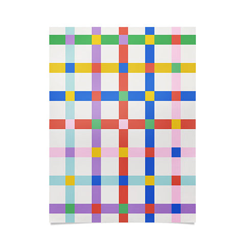 Emanuela Carratoni Checkered Crossings Poster