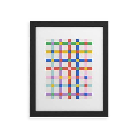Emanuela Carratoni Checkered Crossings Framed Art Print