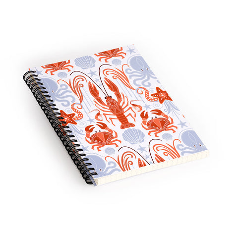 Emanuela Carratoni Crustacean Symphony Spiral Notebook