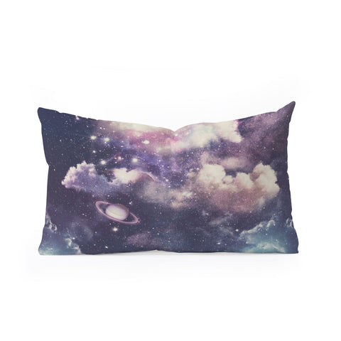 Emanuela Carratoni Deep Space Theme Oblong Throw Pillow