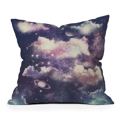 Emanuela Carratoni Deep Space Theme Outdoor Throw Pillow