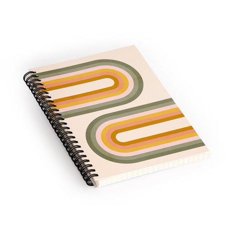 Emanuela Carratoni Double Spring Rainbow Spiral Notebook