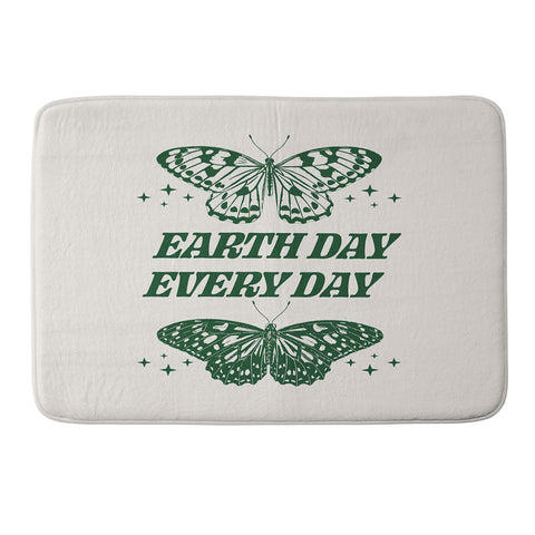 Emanuela Carratoni Earth Day Every Day Memory Foam Bath Mat