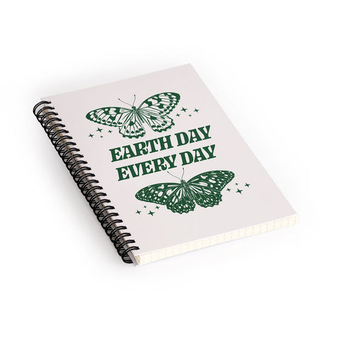 Emanuela Carratoni Earth Day Every Day Spiral Notebook