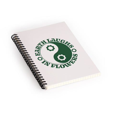 Emanuela Carratoni Eearth Laughs in Flowers Spiral Notebook