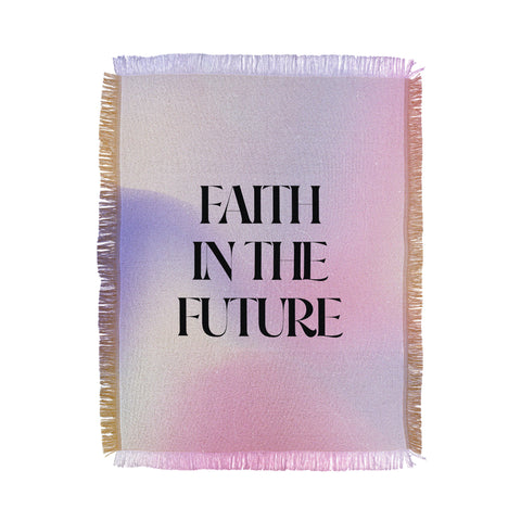 Emanuela Carratoni Faith the Future Throw Blanket