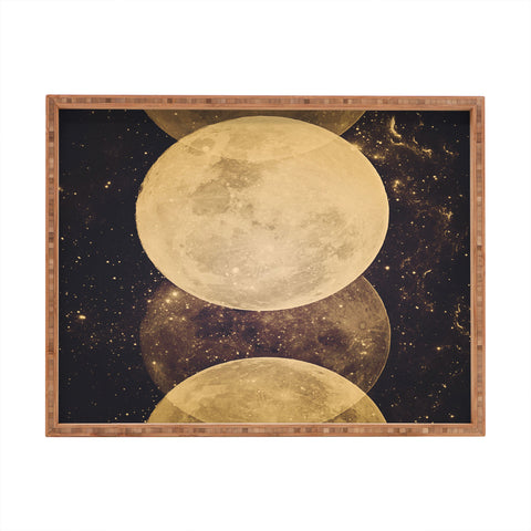 Emanuela Carratoni Golden Moon Phases Rectangular Tray
