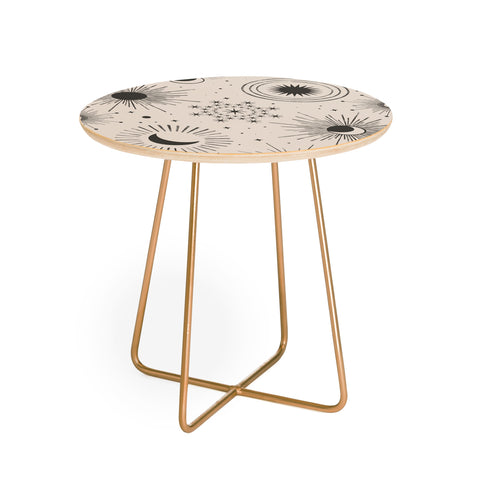 Emanuela Carratoni Holiday Moon and Sun Round Side Table