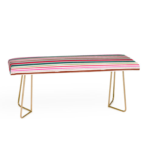Emanuela Carratoni Holiday Painted Texture Bench