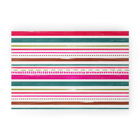 Emanuela Carratoni Holiday Painted Texture Welcome Mat