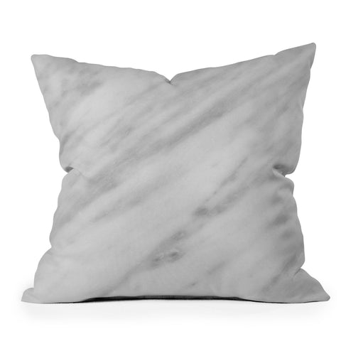 Emanuela Carratoni Italian Marble Carrara Outdoor Throw Pillow