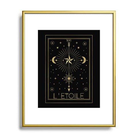 Emanuela Carratoni L Etoile or The Star Gold Metal Framed Art Print