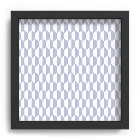 Emanuela Carratoni Light Blue Optical Hexagons Recessed Framing Square