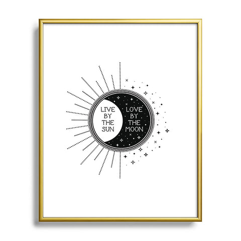 Emanuela Carratoni Live by the Sun Love by the Mo Metal Framed Art Print