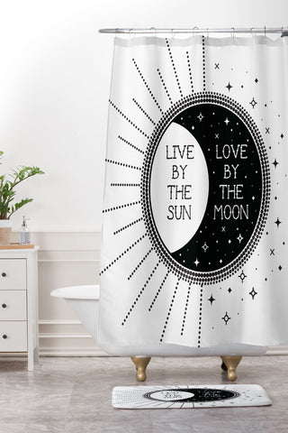 Emanuela Carratoni Live by the Sun Love by the Mo Shower Curtain And Mat