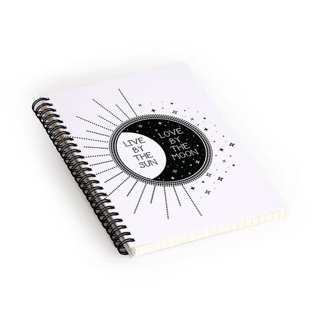 Emanuela Carratoni Live by the Sun Love by the Mo Spiral Notebook