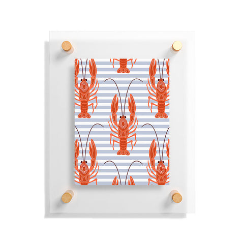 Emanuela Carratoni Lobster Dance Floating Acrylic Print
