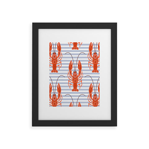 Emanuela Carratoni Lobster Dance Framed Art Print