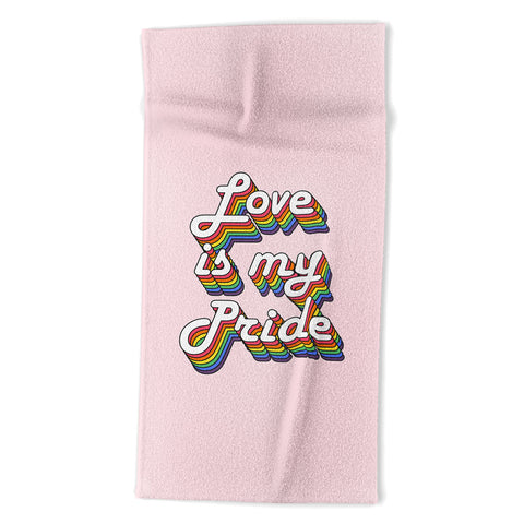 Emanuela Carratoni Love is my Pride Beach Towel