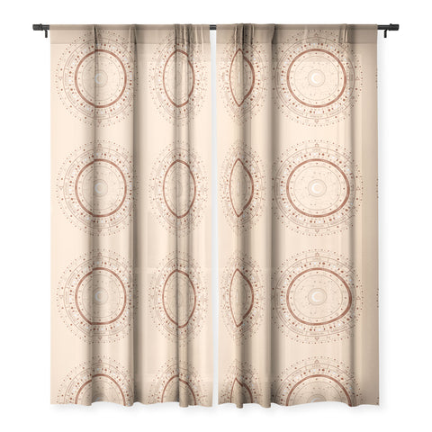 Emanuela Carratoni Lunar Calendar 2021 Sheer Window Curtain