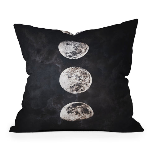 Emanuela Carratoni Mistery Moon Outdoor Throw Pillow