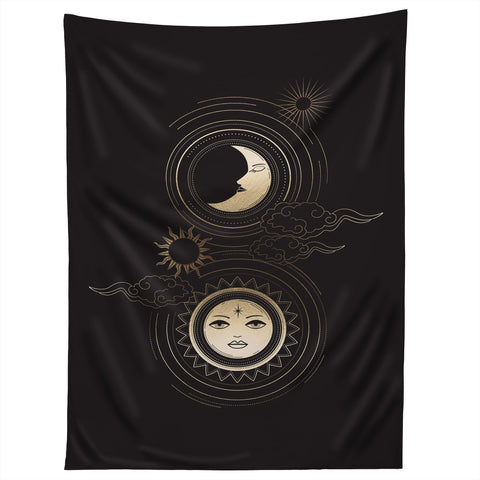Emanuela Carratoni Moon and Sun in Gold Tapestry