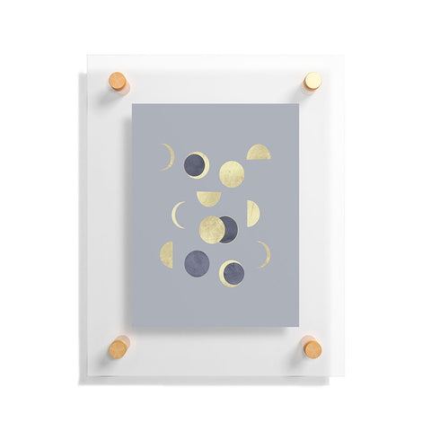 Emanuela Carratoni Moons Time Floating Acrylic Print