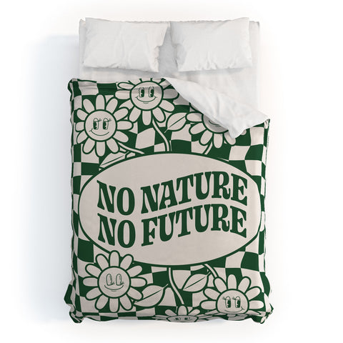 Emanuela Carratoni No Nature No Future Duvet Cover