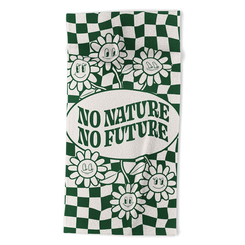 Emanuela Carratoni No Nature No Future Beach Towel
