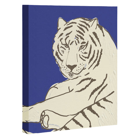 Emanuela Carratoni Painted Tiger Art Canvas