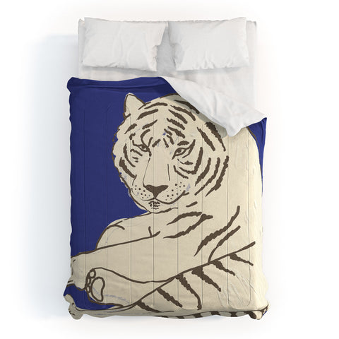 Emanuela Carratoni Painted Tiger Comforter