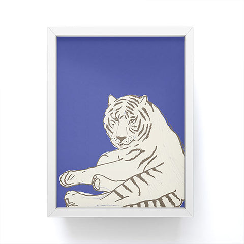 Emanuela Carratoni Painted Tiger Framed Mini Art Print