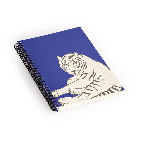 Emanuela Carratoni Painted Tiger Spiral Notebook