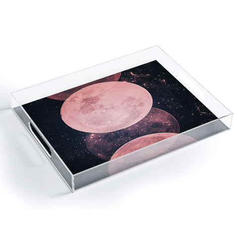 Emanuela Carratoni Pink Moon Phases Acrylic Tray