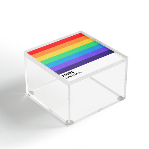 Emanuela Carratoni Pride Rainbow Flag Acrylic Box