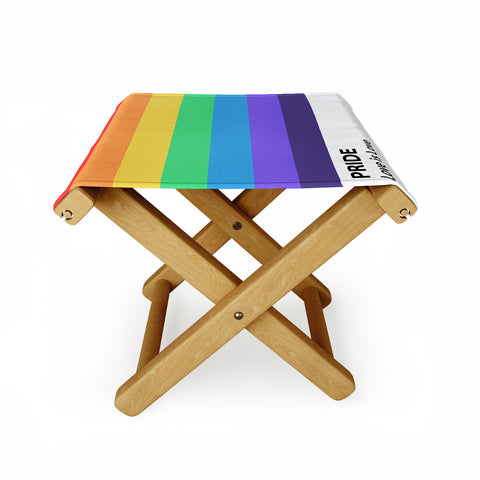 Emanuela Carratoni Pride Rainbow Flag Folding Stool