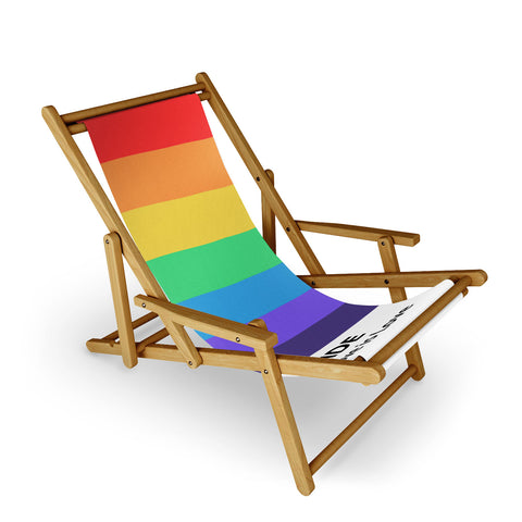 Emanuela Carratoni Pride Rainbow Flag Sling Chair